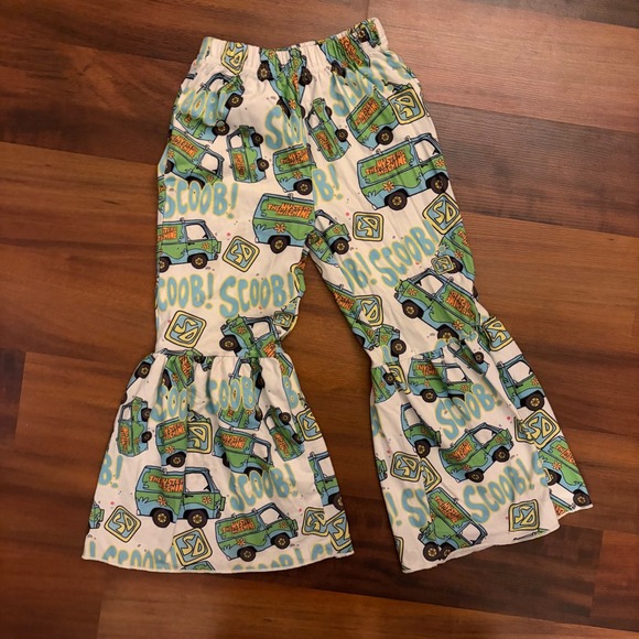 Kids Scooby Doo Mystery Machine Bell Bottom Pants 2T - Picture 3 of 3
